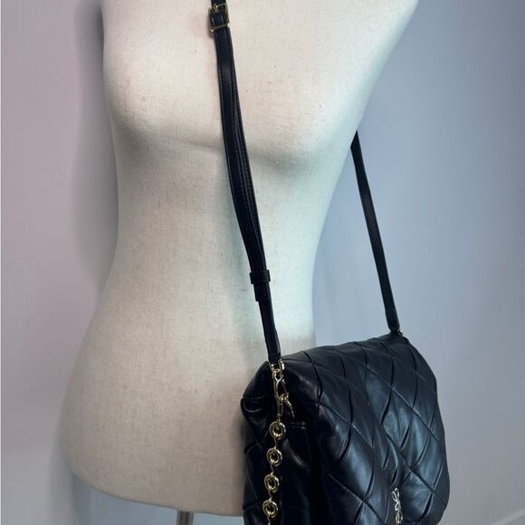 Loewe Puffer Goya Pleated Shiny Lambskin - Black NWT - Picture 8 of 10